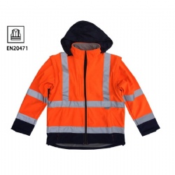 Fluorescent hi vis jackets safety wear